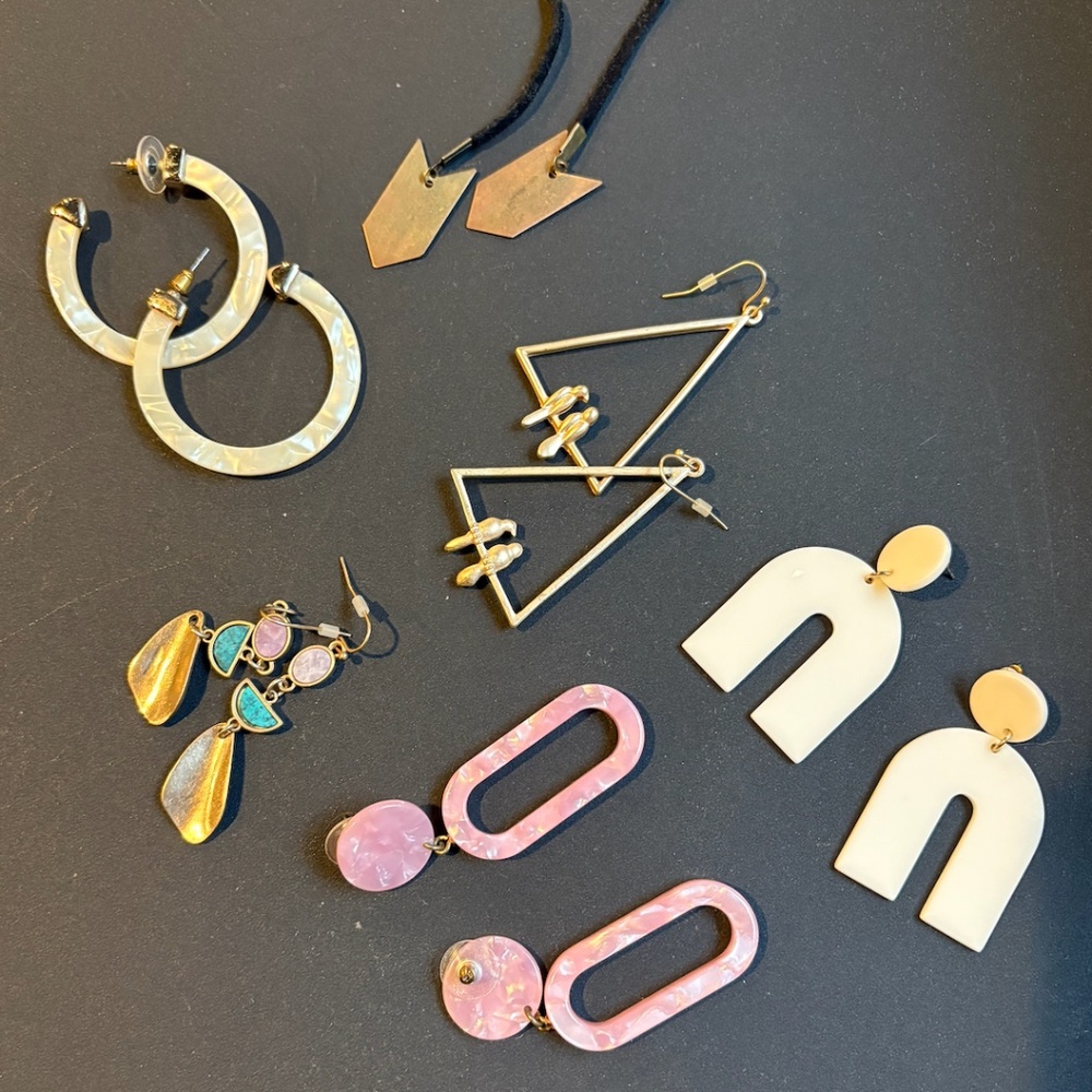 Lot of Earrings - Hoops, Dangles, Birds, Modern Designs